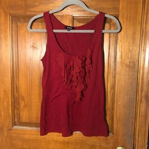 Red Ruffle Tank Top